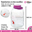 โหลแก้วฝาม่วง 10 ลิตร แบบมีก๊อก