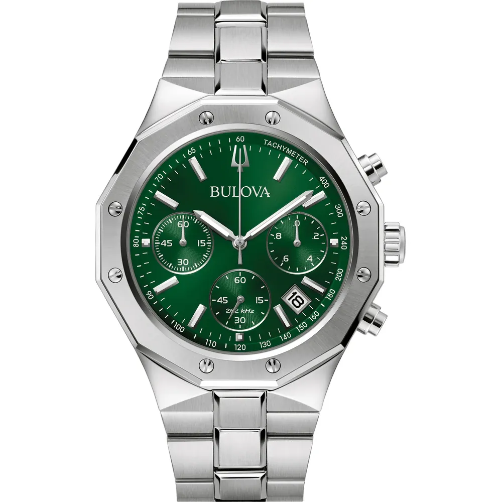 Bulova 96B409 นาฬิาผู้ชาย Chronograph Precisionist Quartz Men's Watch