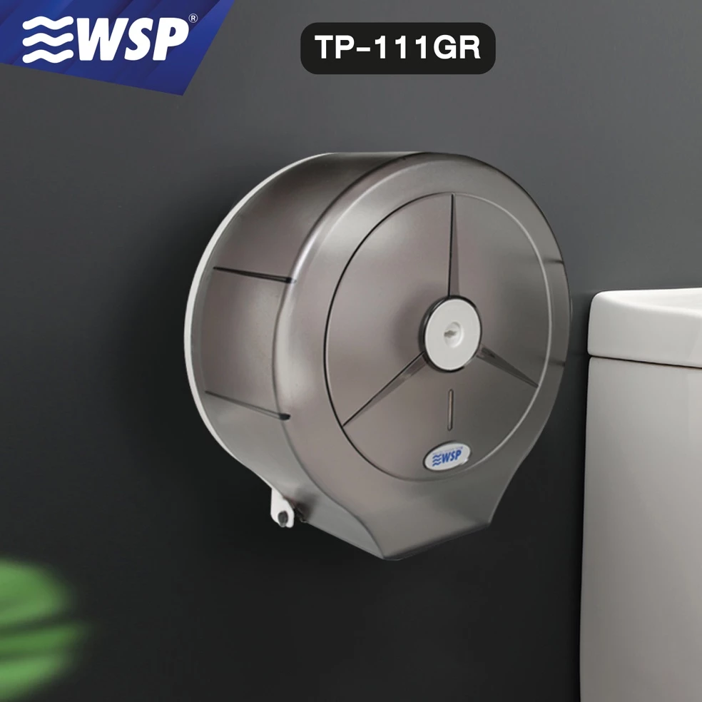 WSP กล่องใส่ทิชชู่ กล่องทิชชู่ กล่องใส่ทิชชู่ม้วนใหญ่ รุ่น TP-111GR สีเทา ของแท้ 100%