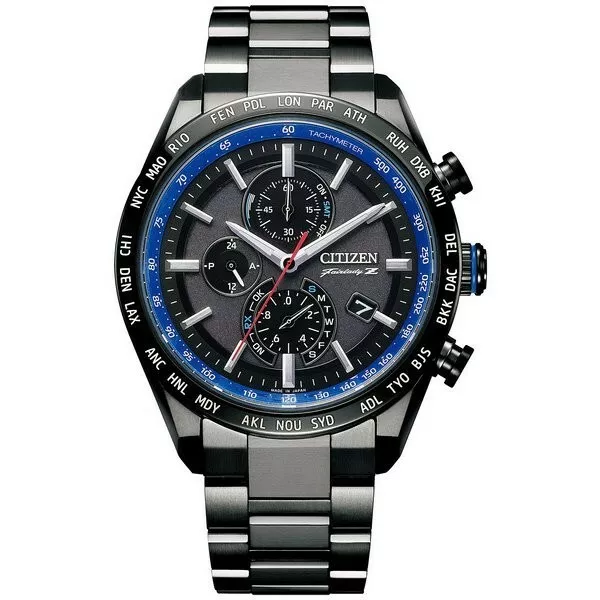 Citizen AT8185-97E นาฬิกาผู้ชาย Nissan Fairlady Z Collaboration 35th Anniversary Limited Edition 1700Pcs. Attesa Radio Controlled Eco-Drive Titanium Men's Watch