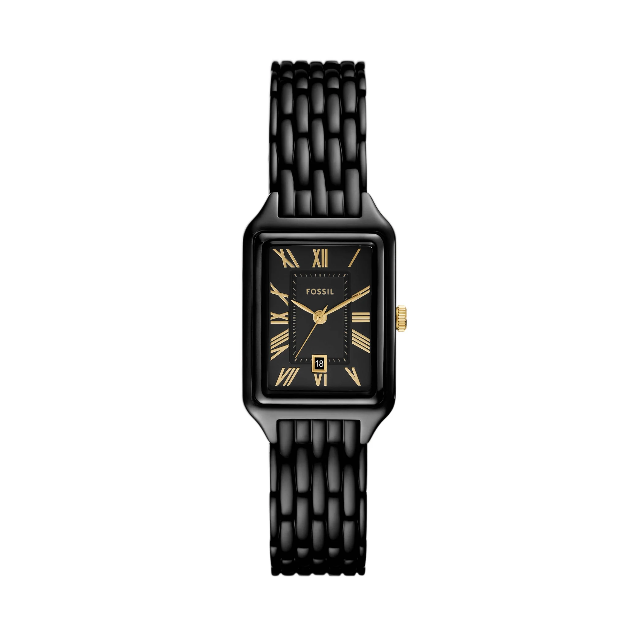 Fossil ES5385 นาฬิกาผู้หญิง Raquel Black Quartz Women's Watch