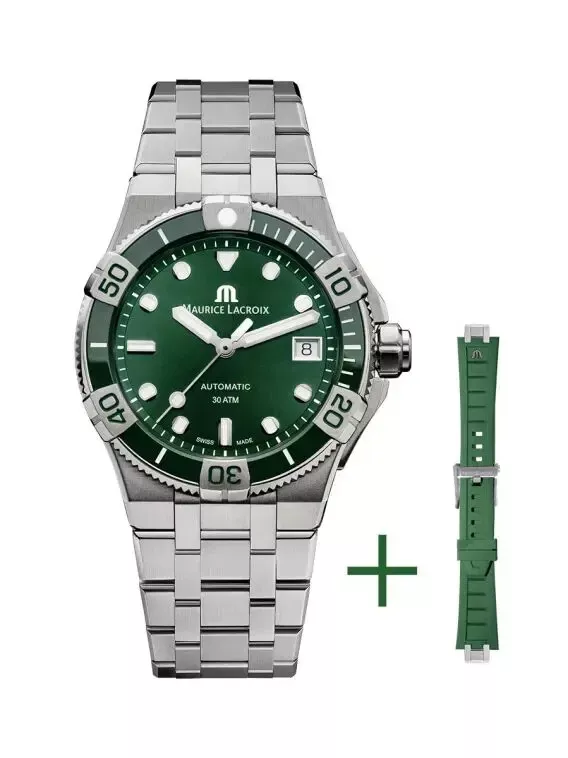 Maurice Lacroix AI6057-SSL5F-630-D นาฬิกาผู้ชาย Aikon Automatic Men's Watch