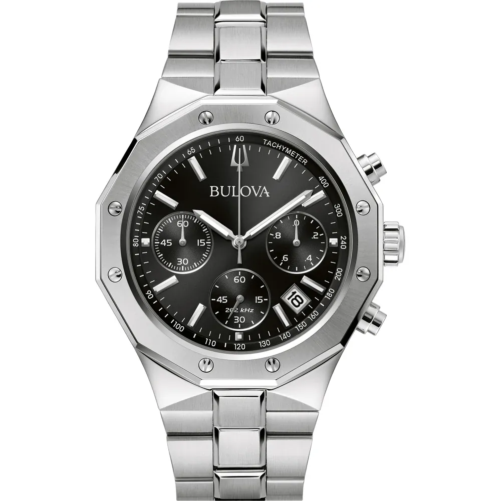 Bulova 96B410 นาฬิาผู้ชาย Chronograph Precisionist Quartz Men's Watch