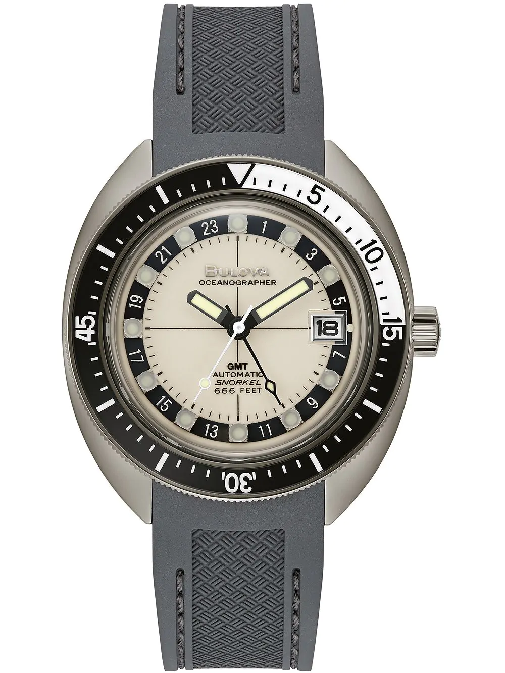 Bulova 98B407 นาฬิาผู้ชาย Automatic Oceanographer GMT Men's Watch